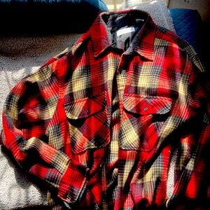 Sears Roebuck and Co. wool button up long sleeve shirt